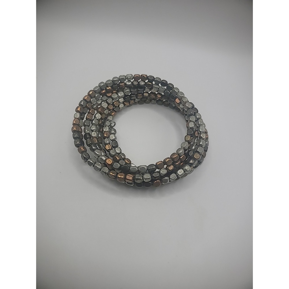 Vintage Bracelet Coiled Silver Tone Gold Tone Bronze Metal‎ Jewelry Costume